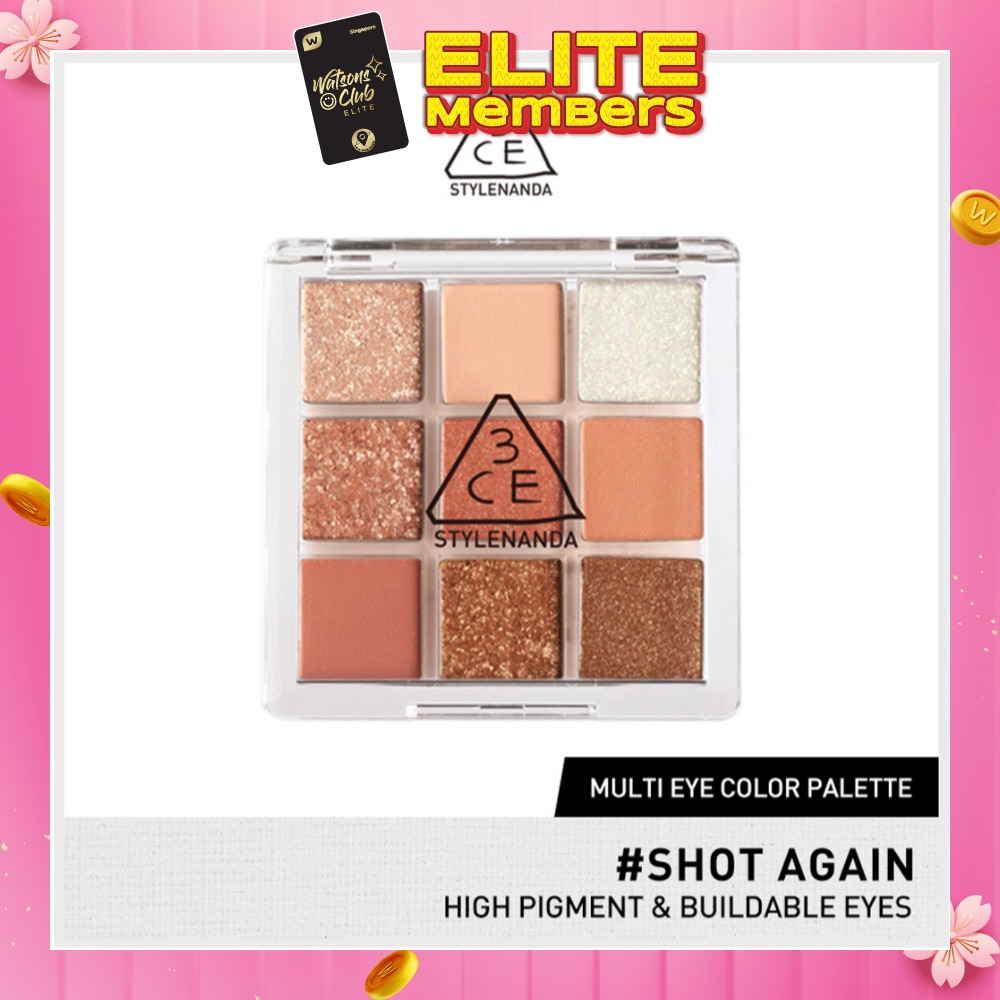 3CE Multi Eye Color Palette Clear #Shot Again 1s