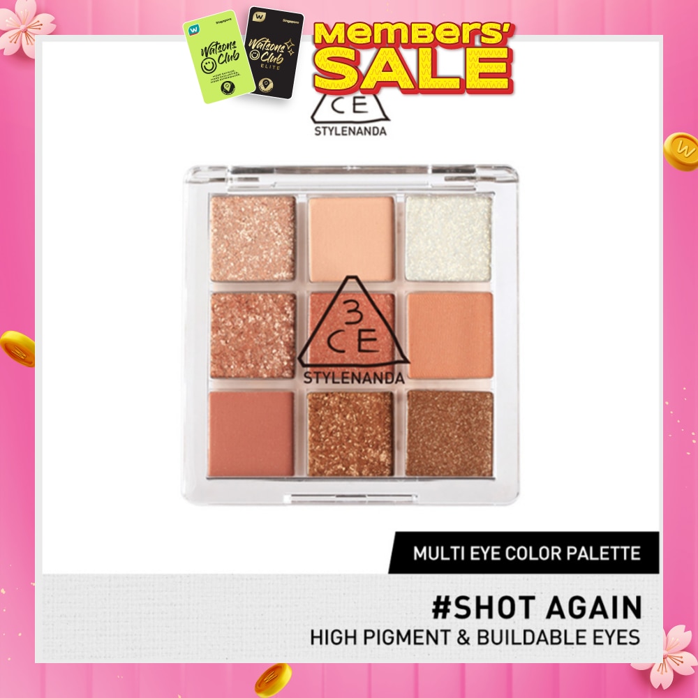 3CE Multi Eye Color Palette Clear #Shot Again 1s