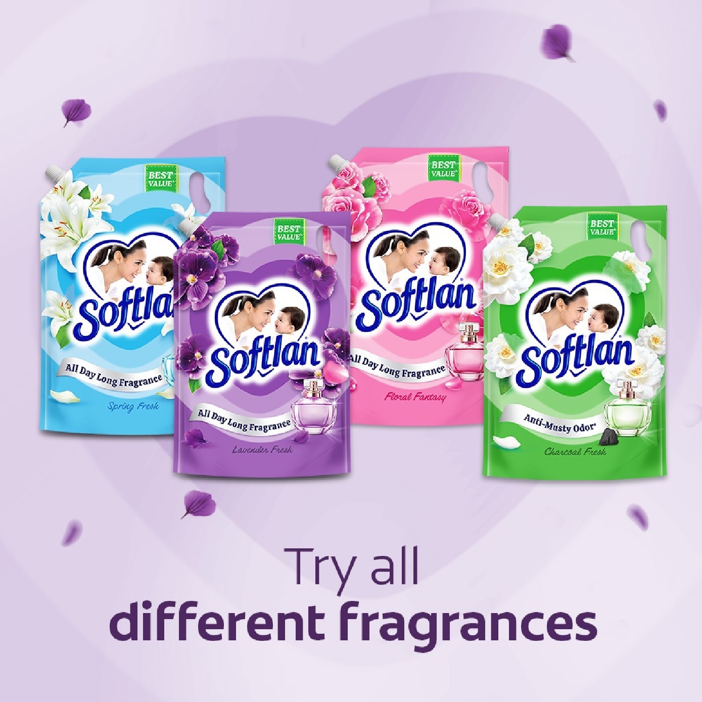 Lavender Fresh Fabric Softener 1.6L with Free 200ml image