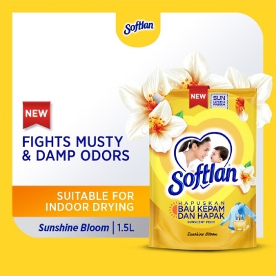SOFTLAN Sunshine Bloom Fabric Softener Refill Pack 1.5L image