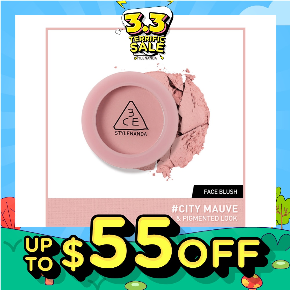 3CE Face Blush #City Mauve 1s