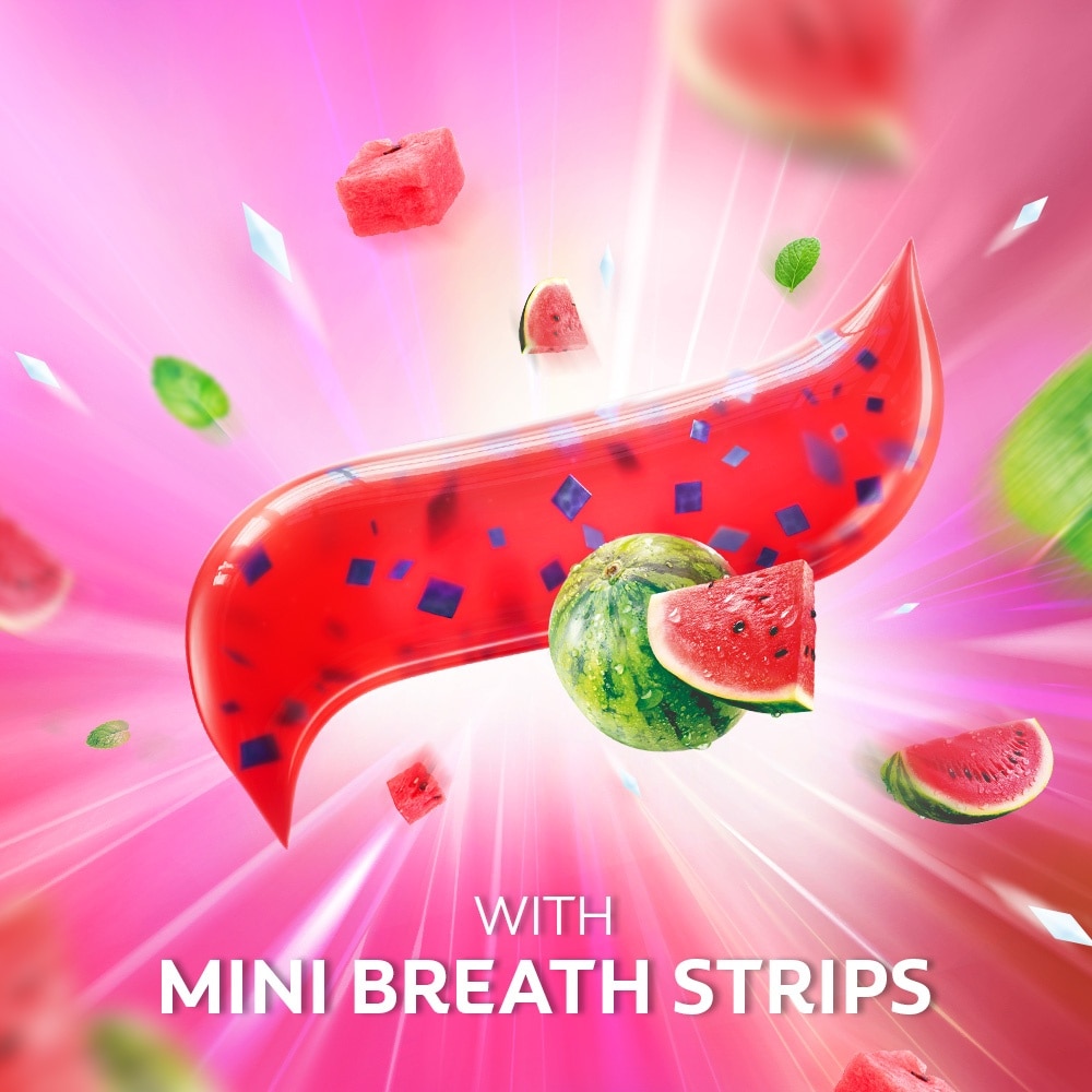 Max Fresh With Mini Breath Strip Watermelon Blast Toothpaste 100g