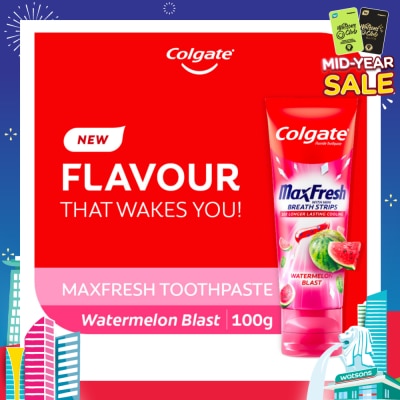COLGATE Max Fresh With Mini Breath Strip Watermelon Blast Toothpaste 100g