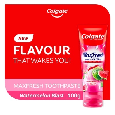 COLGATE Max Fresh With Mini Breath Strip Watermelon Blast Toothpaste 100g