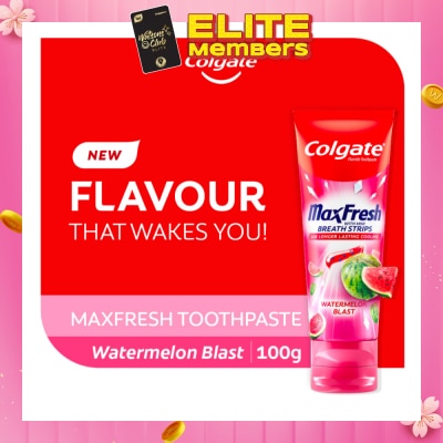 COLGATE Max Fresh With Mini Breath Strip Watermelon Blast Toothpaste 100g