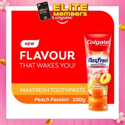 COLGATE Max Fresh With Mini Breath Strip Peach Passion Toothpaste 100g