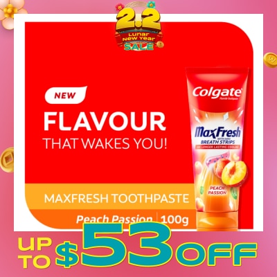 COLGATE Max Fresh With Mini Breath Strip Peach Passion Toothpaste 100g