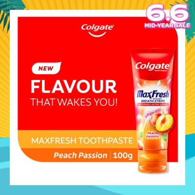 COLGATE Max Fresh With Mini Breath Strip Peach Passion Toothpaste 100g