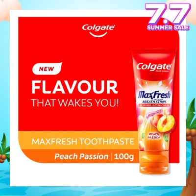 COLGATE Max Fresh With Mini Breath Strip Peach Passion Toothpaste 100g