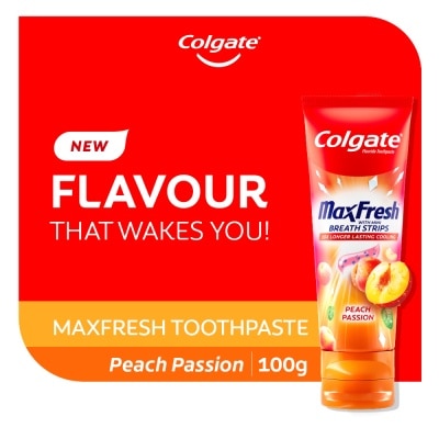 COLGATE Max Fresh With Mini Breath Strip Peach Passion Toothpaste 100g