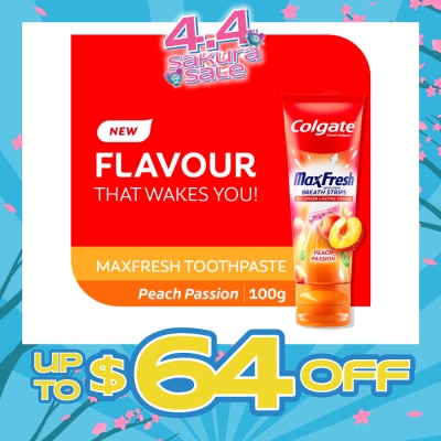 COLGATE - Max Fresh With Mini Breath Strip Peach Passion Toothpaste 100g