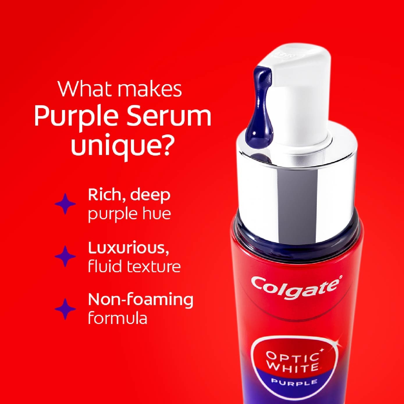 Optic White Purple Serum Teeth Whitening Booster Yuzu 40ml
