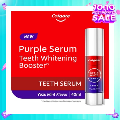 COLGATE Optic White Purple Serum Teeth Whitening Booster Yuzu 40ml