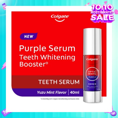 COLGATE Optic White Purple Serum Teeth Whitening Booster Yuzu 40ml