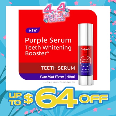 COLGATE - Optic White Purple Serum Teeth Whitening Booster Yuzu 40ml