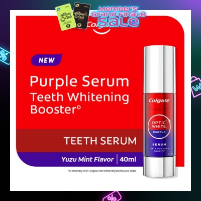 COLGATE Optic White Purple Serum Teeth Whitening Booster Yuzu 40ml