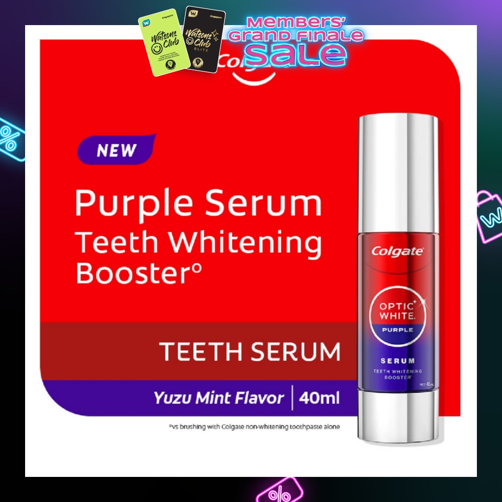 Optic White Purple Serum Teeth Whitening Booster Yuzu 40ml