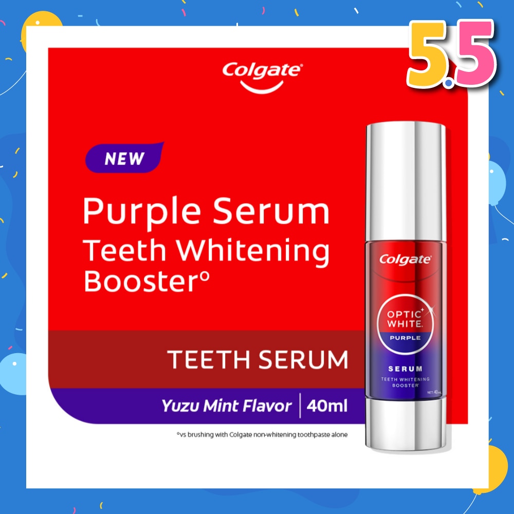 Optic White Purple Serum Teeth Whitening Booster Yuzu 40ml