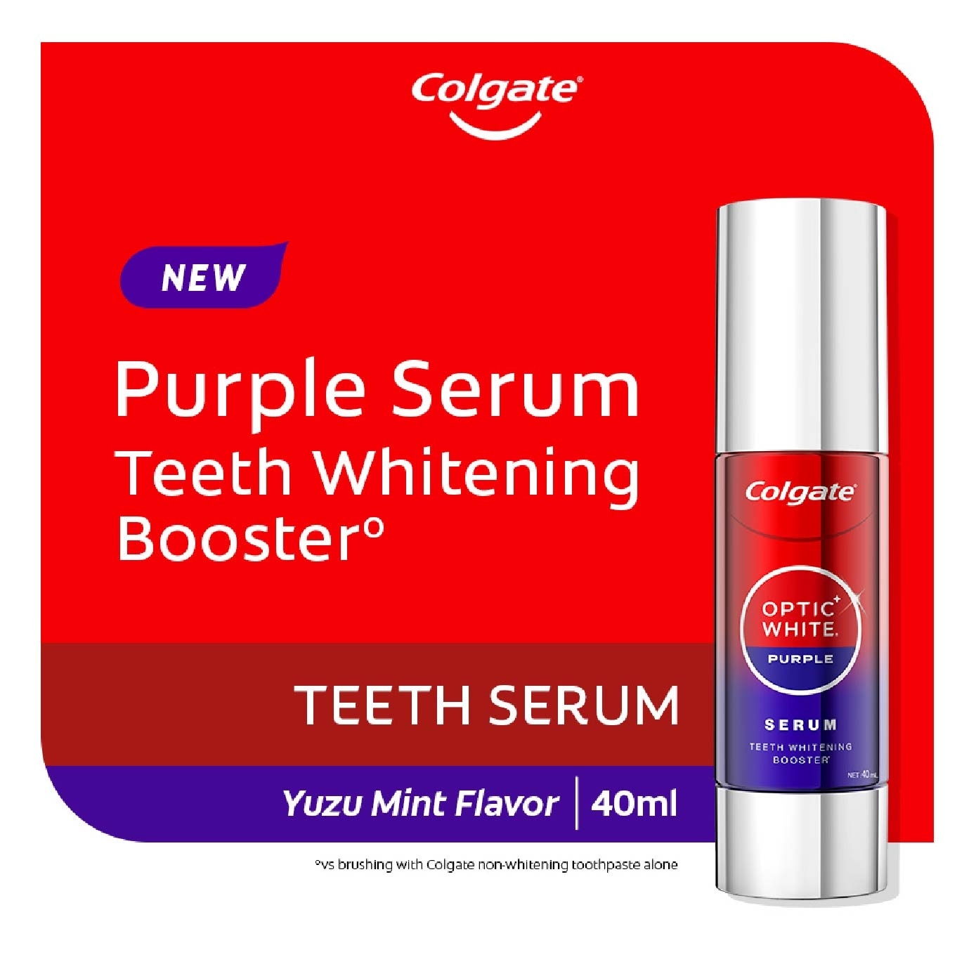 Optic White Purple Serum Teeth Whitening Booster Yuzu 40ml