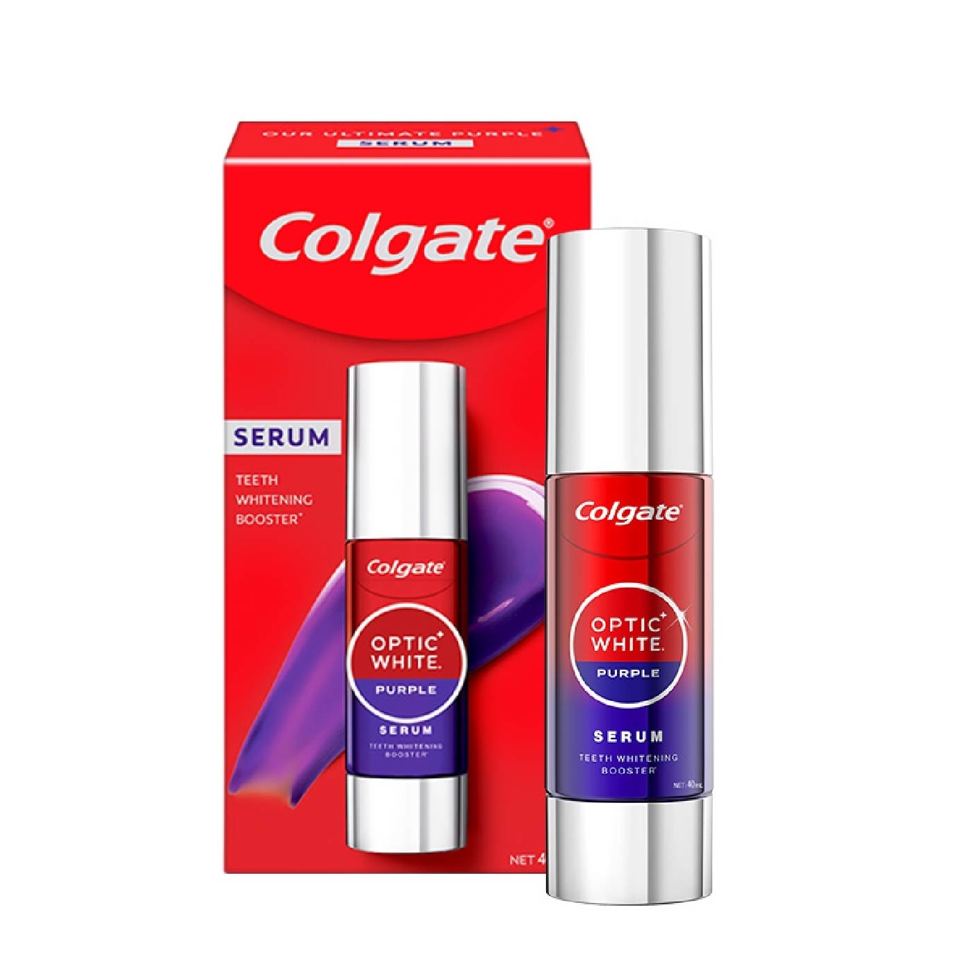Optic White Purple Serum Teeth Whitening Booster Yuzu 40ml