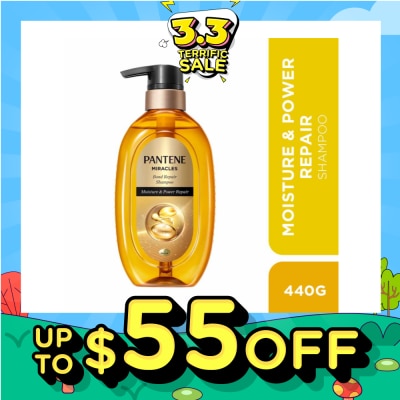PANTENE Miracles Moisture & Power Repair Shampoo (For Dry & Damaged Hair) 440g