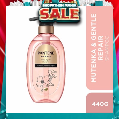 PANTENE - Miracles Mutenka & Gentle Repair Shampoo (To Gently Repairs Hair For All-Day Moisture) 440g