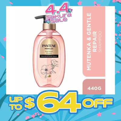PANTENE - Miracles Mutenka & Gentle Repair Shampoo (To Gently Repairs Hair For All-Day Moisture) 440g