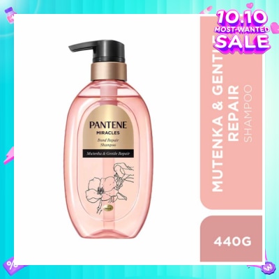 PANTENE Miracles Mutenka & Gentle Repair Shampoo (To Gently Repairs Hair For All-Day Moisture) 440g