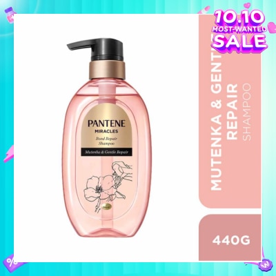 PANTENE Miracles Mutenka & Gentle Repair Shampoo (To Gently Repairs Hair For All-Day Moisture) 440g