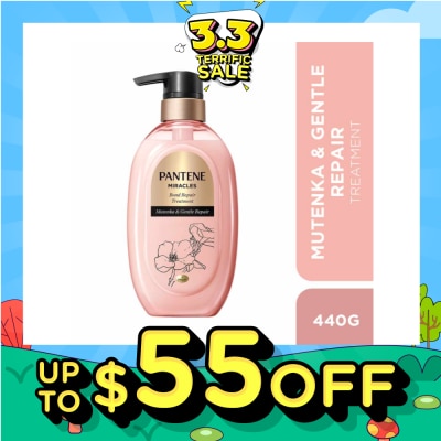 PANTENE Miracles Mutenka & Gentle Repair Treatment (To Gently Repairs Hair For All-Day Moisture) 440g