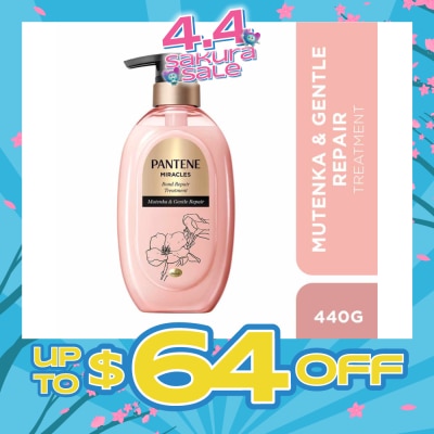 PANTENE - Miracles Mutenka & Gentle Repair Treatment (To Gently Repairs Hair For All-Day Moisture) 440g