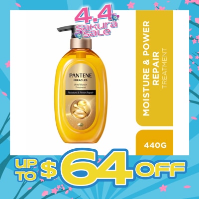 PANTENE - Miracles Moisture & Power Repair Treatment (For Dry & Damaged Hair) 440g