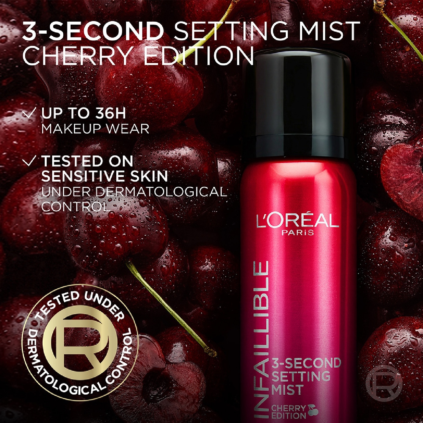 Infalillible 3 Second Setting Mist Cherry Edition 81g image