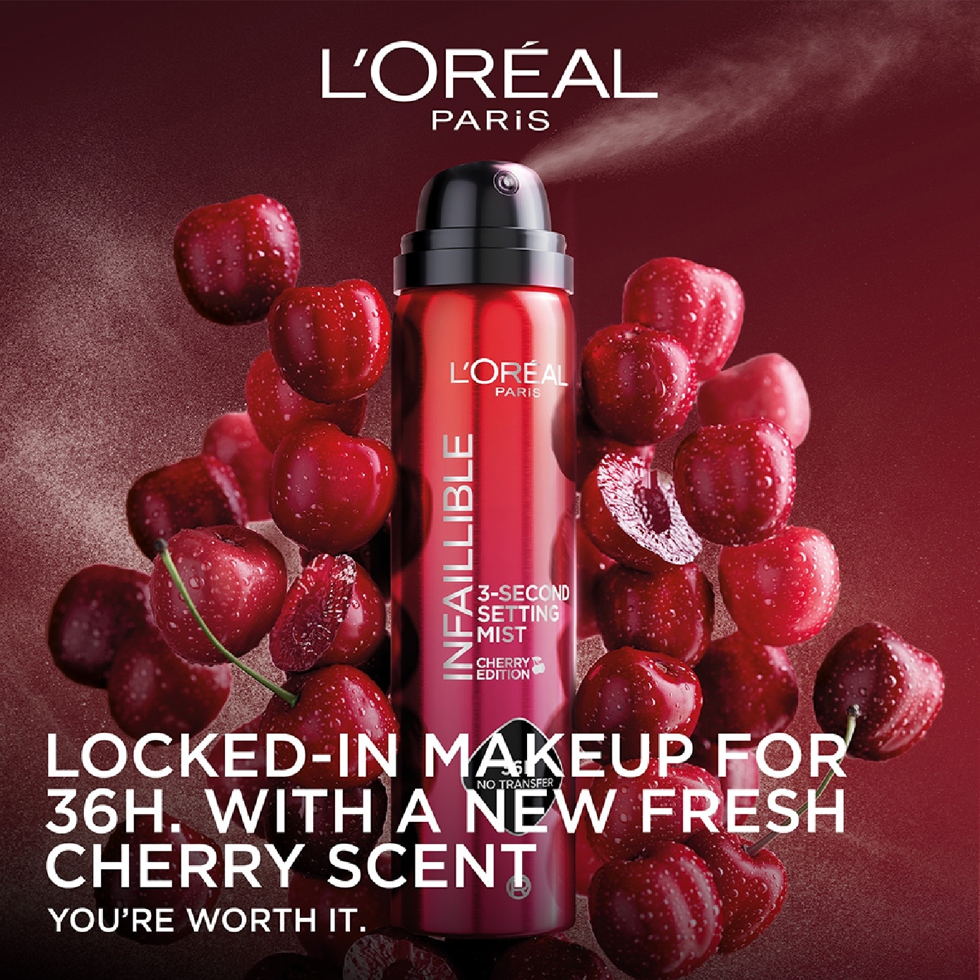 Infalillible 3 Second Setting Mist Cherry Edition 81g image
