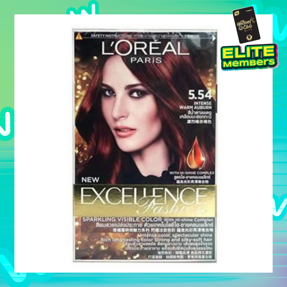 L'OREAL PARIS EXCELLENCE Fashion Hair Colour #5.54 Intense Warm Auburn 1s