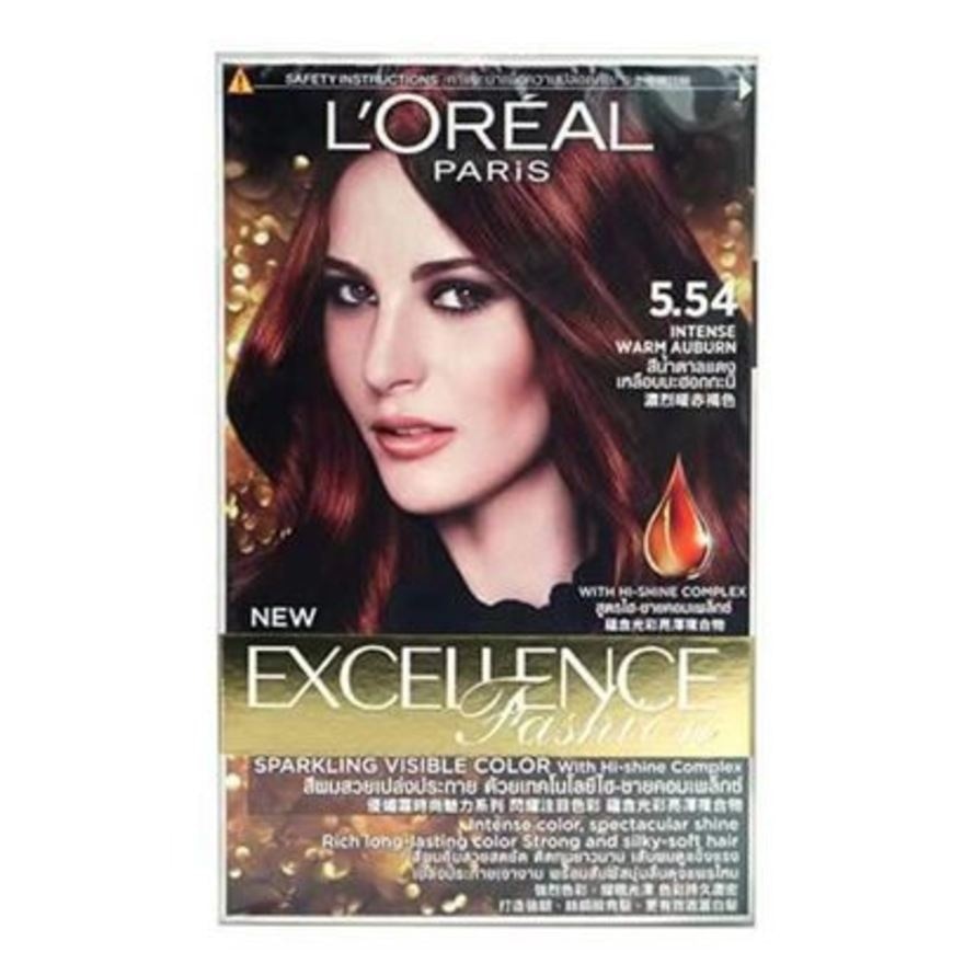 L'OREAL PARIS EXCELLENCE Fashion Hair Colour #5.54 Intense Warm Auburn 1s