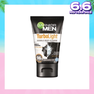 GARNIER MEN Turbo Light Oil Control Double Deep Cleansing Foam (Oil Control)100ml
