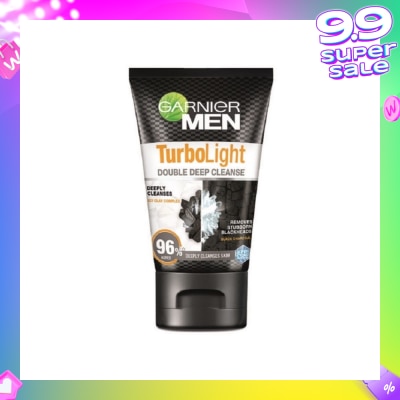 GARNIER MEN Turbo Light Oil Control Double Deep Cleansing Foam (Oil Control)100ml