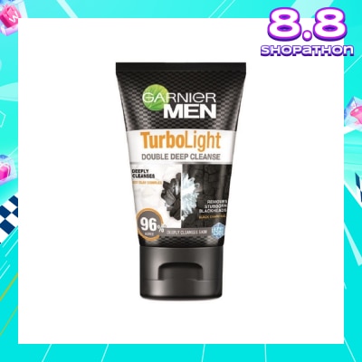 GARNIER MEN Turbo Light Oil Control Double Deep Cleansing Foam (Oil Control)100ml