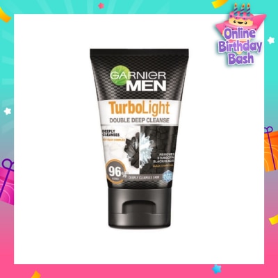 GARNIER MEN Turbo Light Oil Control Double Deep Cleansing Foam (Oil Control)100ml