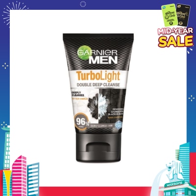 GARNIER MEN Turbo Light Oil Control Double Deep Cleansing Foam (Oil Control)100ml
