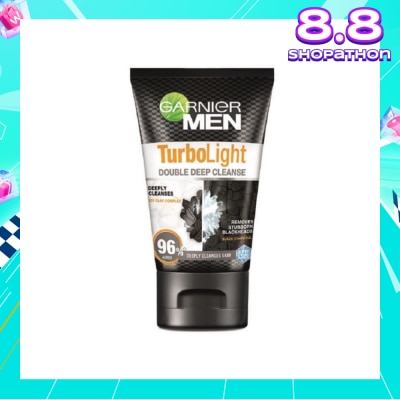 GARNIER MEN Turbo Light Oil Control Double Deep Cleansing Foam (Oil Control)100ml