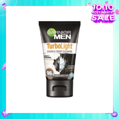 GARNIER MEN Turbo Light Oil Control Double Deep Cleansing Foam (Oil Control)100ml