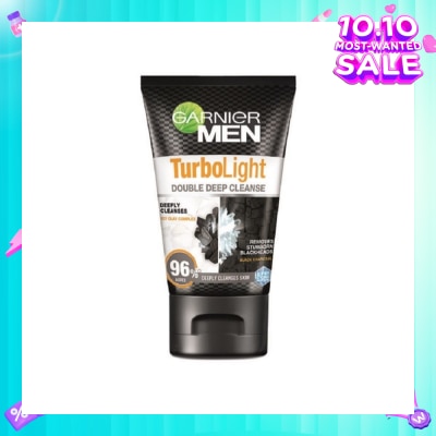 GARNIER MEN Turbo Light Oil Control Double Deep Cleansing Foam (Oil Control)100ml