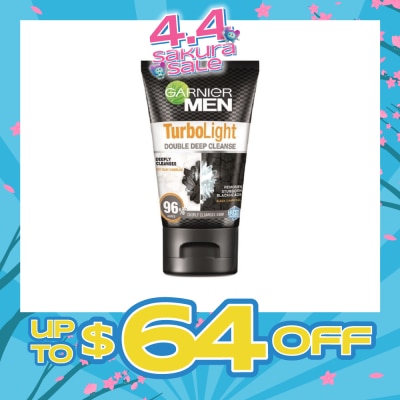 GARNIER MEN - Turbo Light Oil Control Double Deep Cleansing Foam (Oil Control)100ml