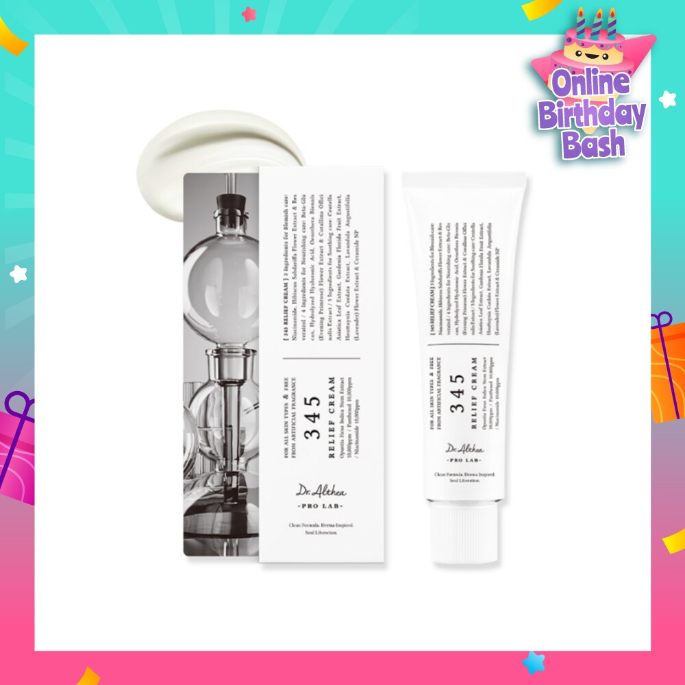 345 Relief Face Cream (For All Skin Types & Free From Artificial Fragrance) 50ml