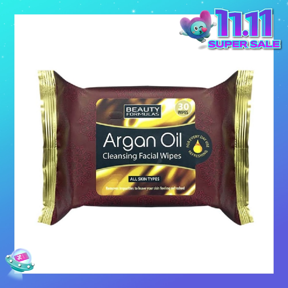 Argan Oil Cleansing Facial Wipes Suitable for All Skin Types 30s