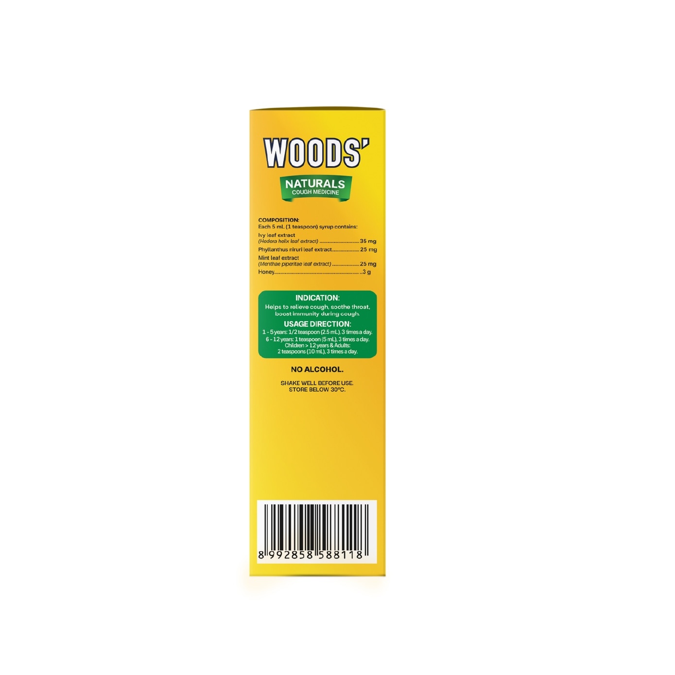 WOODS HERBALMINT COUGH SYRUP 100ML image