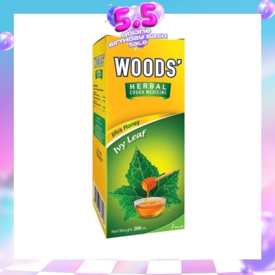 WOODS - WOODS HERBALMINT COUGH SYRUP 200ML