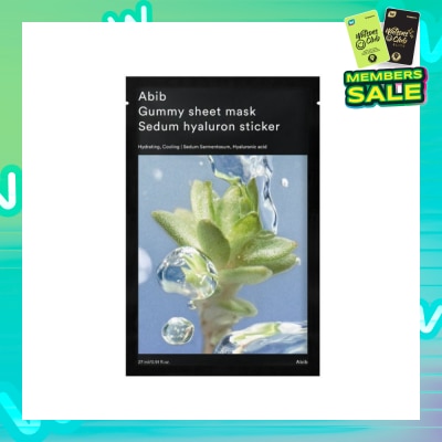 ABIB Gummy Sedum Hyaluron Sticker Sheet Mask (To Deeply Moisturize & Soothe Skin) 1s